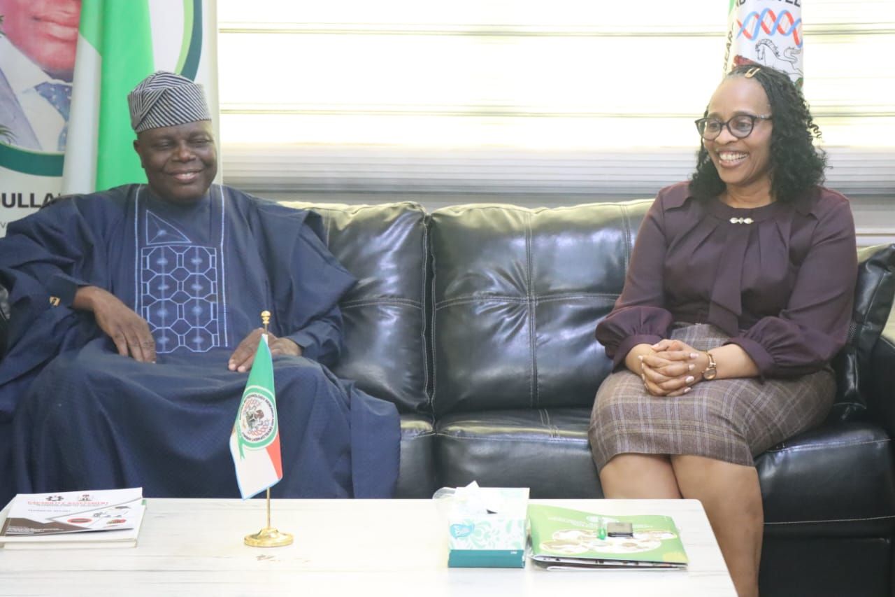 Dr. Edu Inam with Prof. Abdullahi Mustapha, Director-General/CEO of NBRDA
