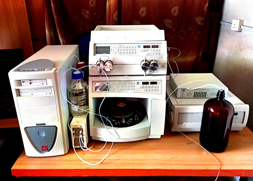HPLC equipped with DAD